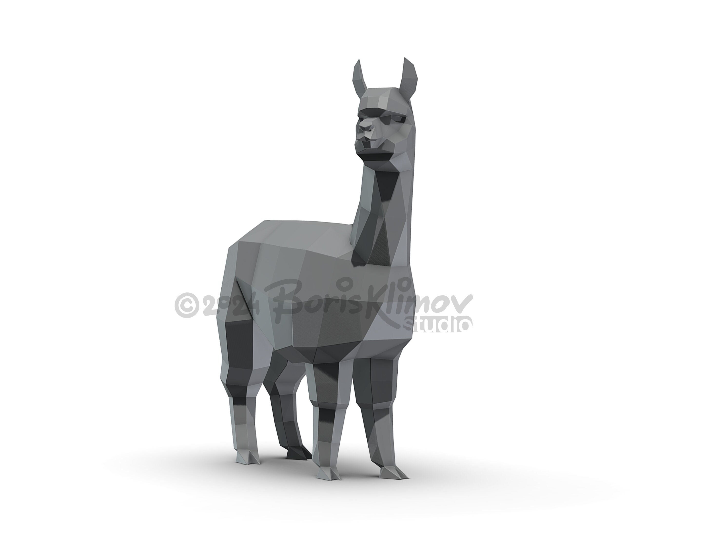 Alpaca! Weld it yourself with Digital plan for metal. Set of digital files .pdf – scheme, .dxf – CNC cutting.