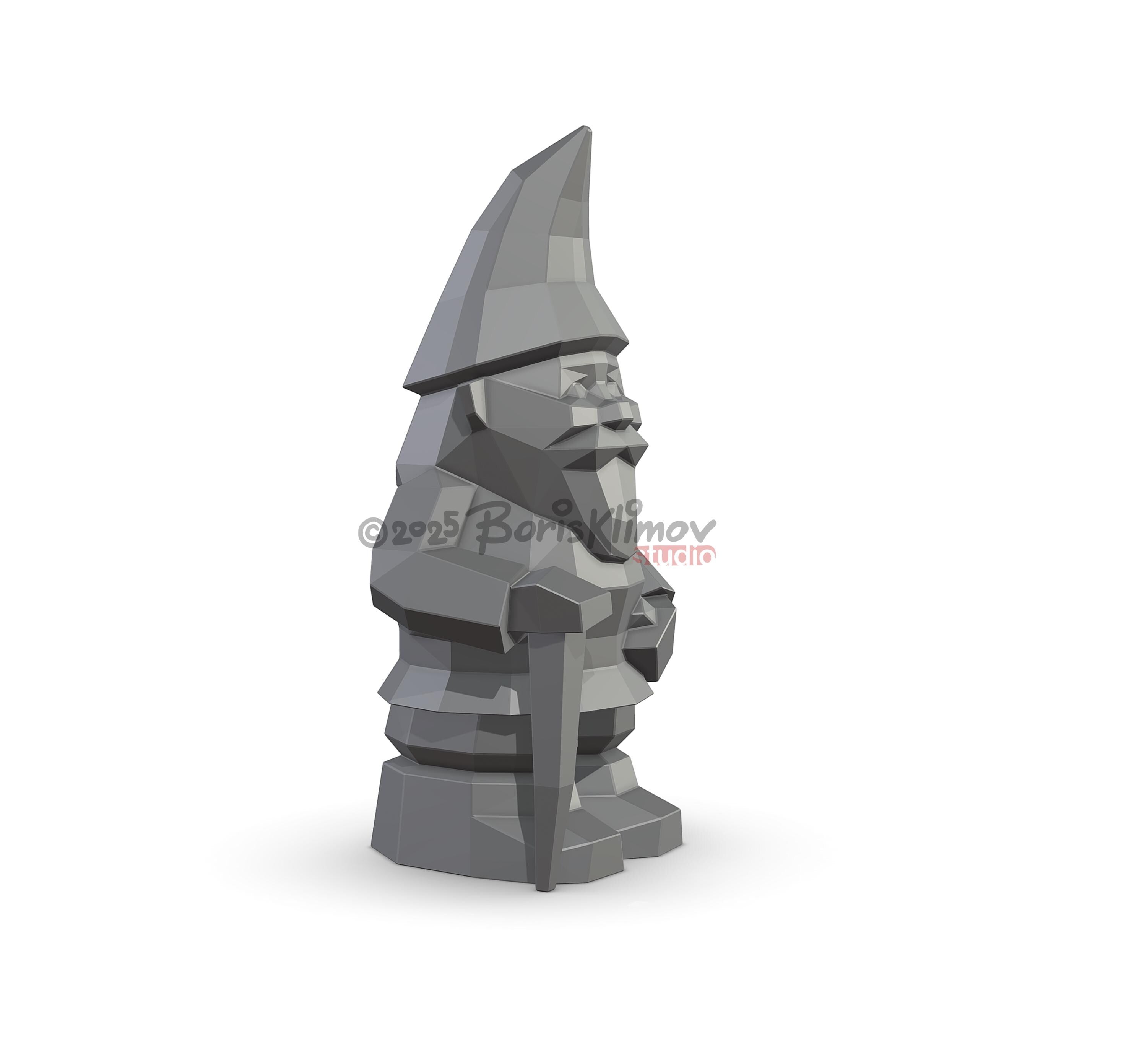 DIY Garden Gnome Metal Welding Plan. Digital files (.pdf, .dxf CNC Cutting)