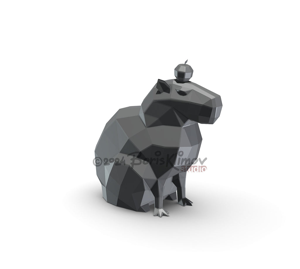 Capybara! Weld it yourself with Digital plan for metal. Set of digital files .pdf – scheme, .dxf – CNC cutting.