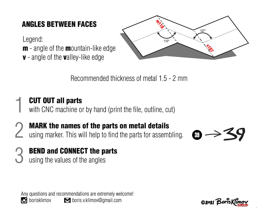 Horse! Weld it yourself with Digital plan for metal. Set of digital files include: .pdf – scheme, .dxf – CNC cutting.