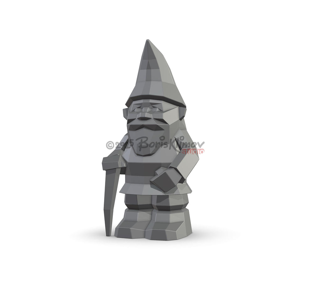 DIY Garden Gnome Metal Welding Plan. Digital files (.pdf, .dxf CNC Cutting)