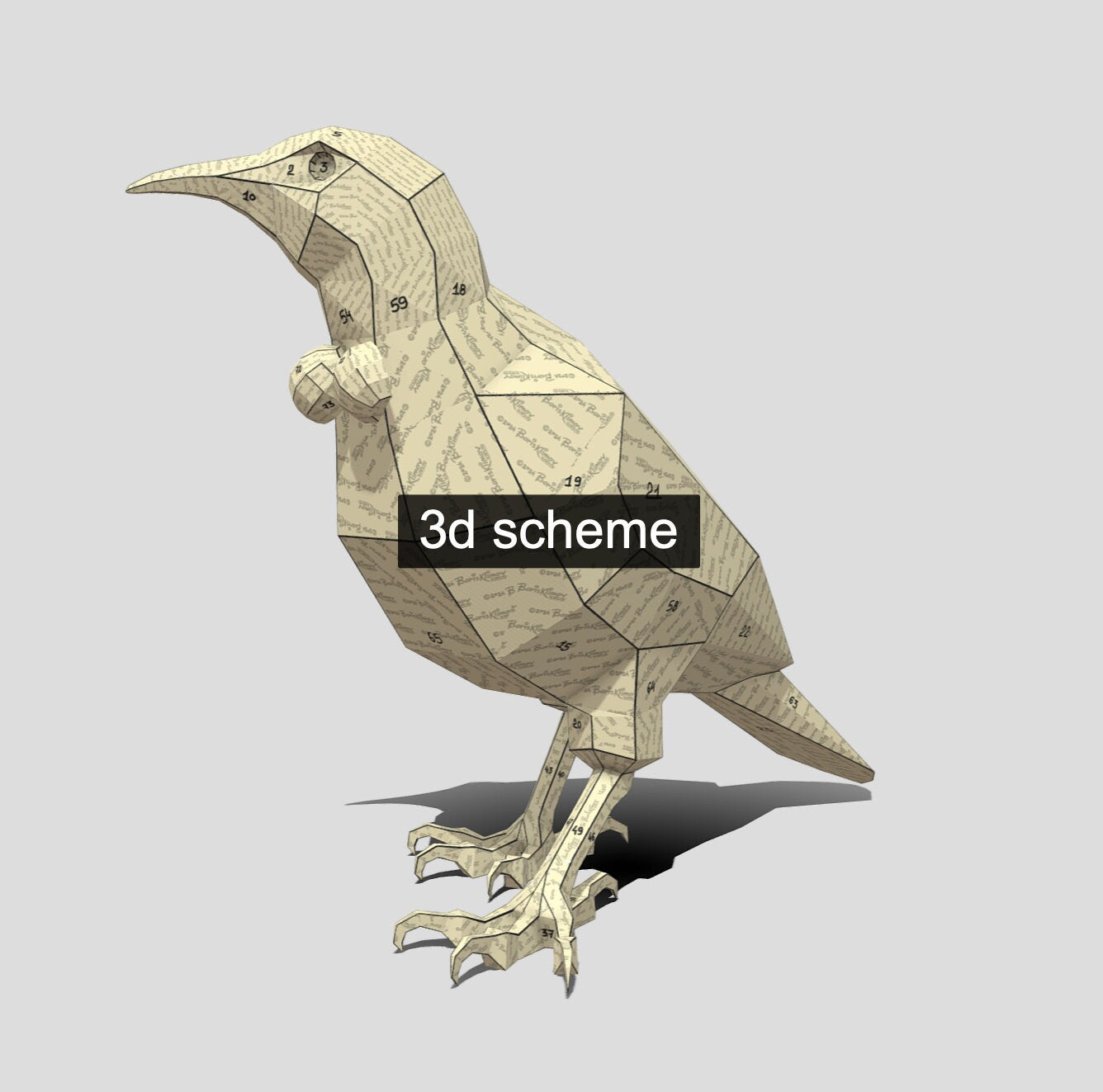 Tui! Weld it yourself with Digital plan for metal. Set of digital files .pdf – scheme, .dxf – CNC cutting.