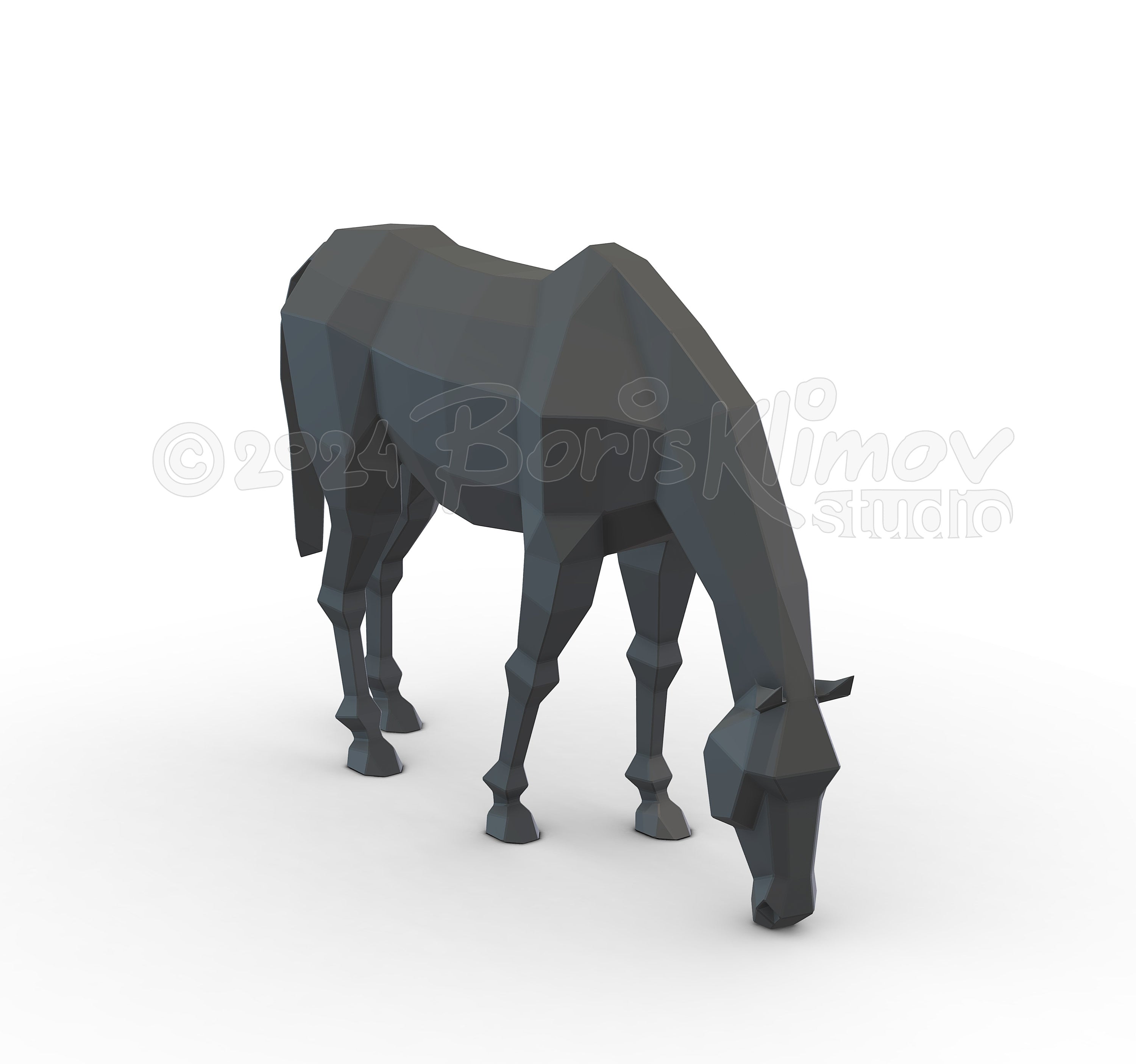 DIY Metal Horse Sculpture Plan: CNC Cut/Weld (pdf/dxf)