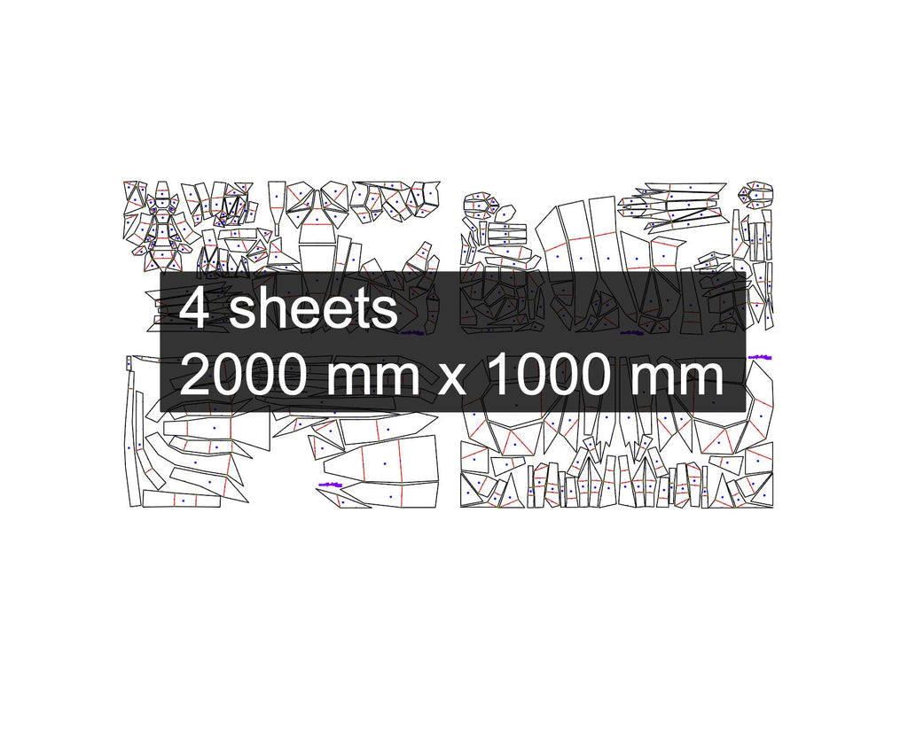 Kangaroo! Weld it yourself with Digital plan for metal. Set of digital files include: .pdf – scheme, .dxf – CNC cutting.