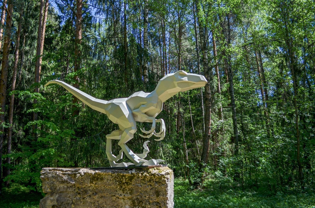 Velociraptor! Weld it yourself with Digital plan for metal. Set of digital files include: .pdf – scheme, .dxf – CNC cutting.