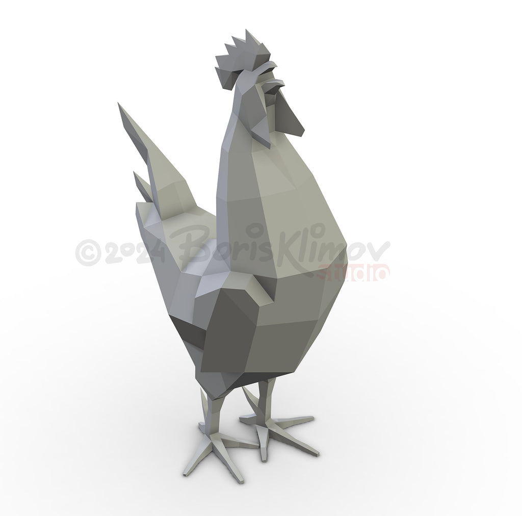 Rooster Metal Welding DIY Digital Plan (pdf, dxf)