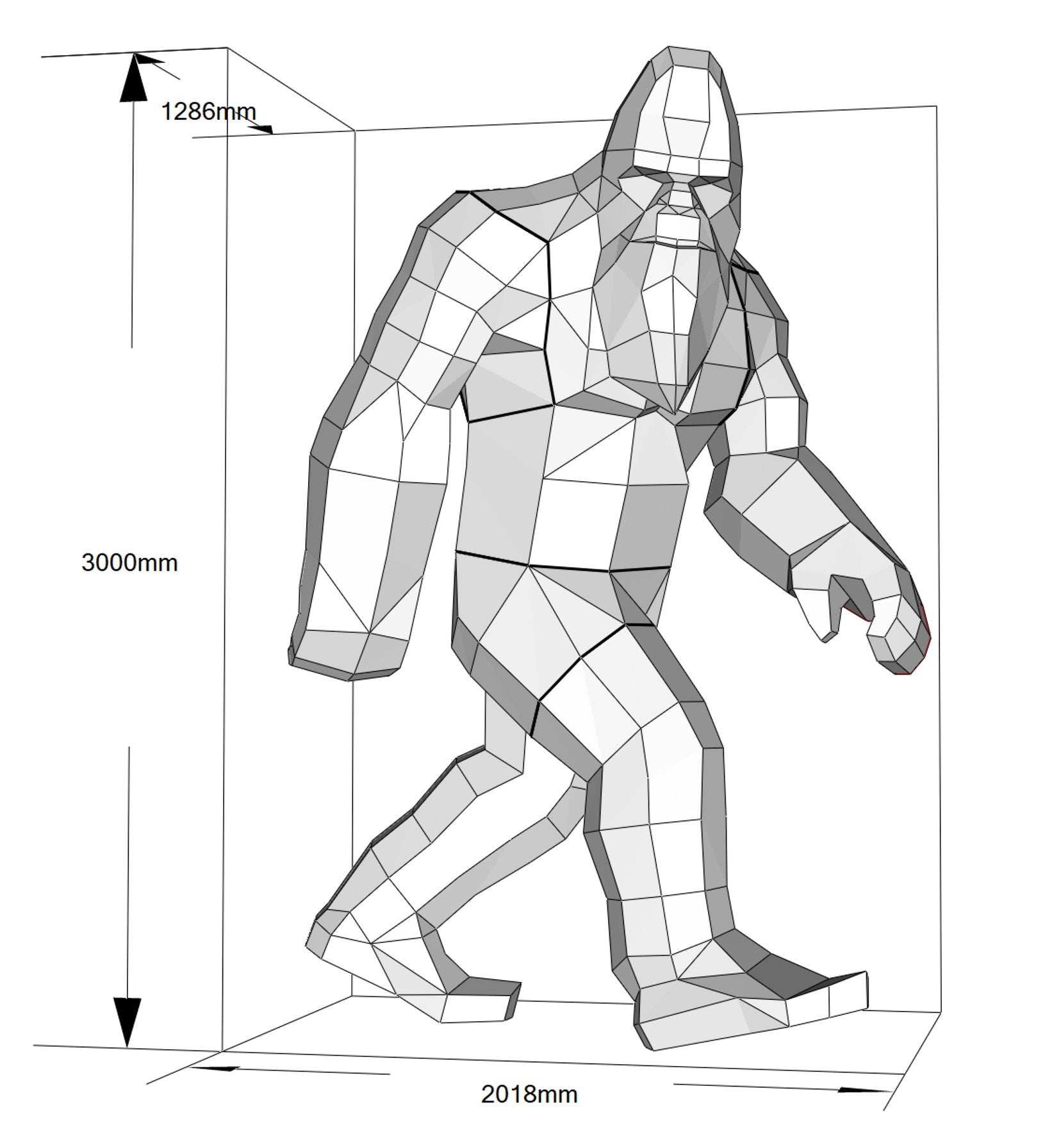 Weld a Sasquatch, Yeti, Bigfoot Welding Digital plan (pdf, dxf)