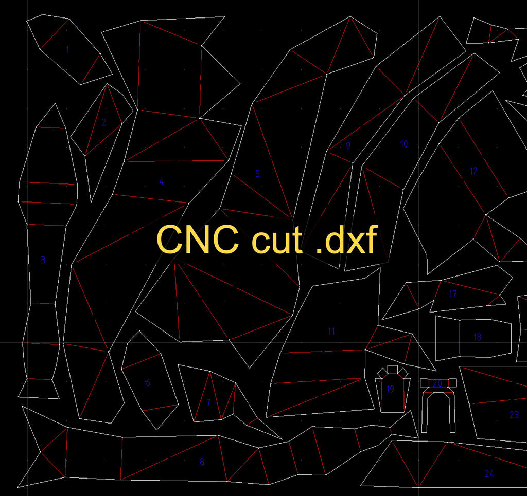 Stallion rearing 3d sculpture. DIY Welding Plan. Digital files (.pdf, .dxf CNC Cutting)