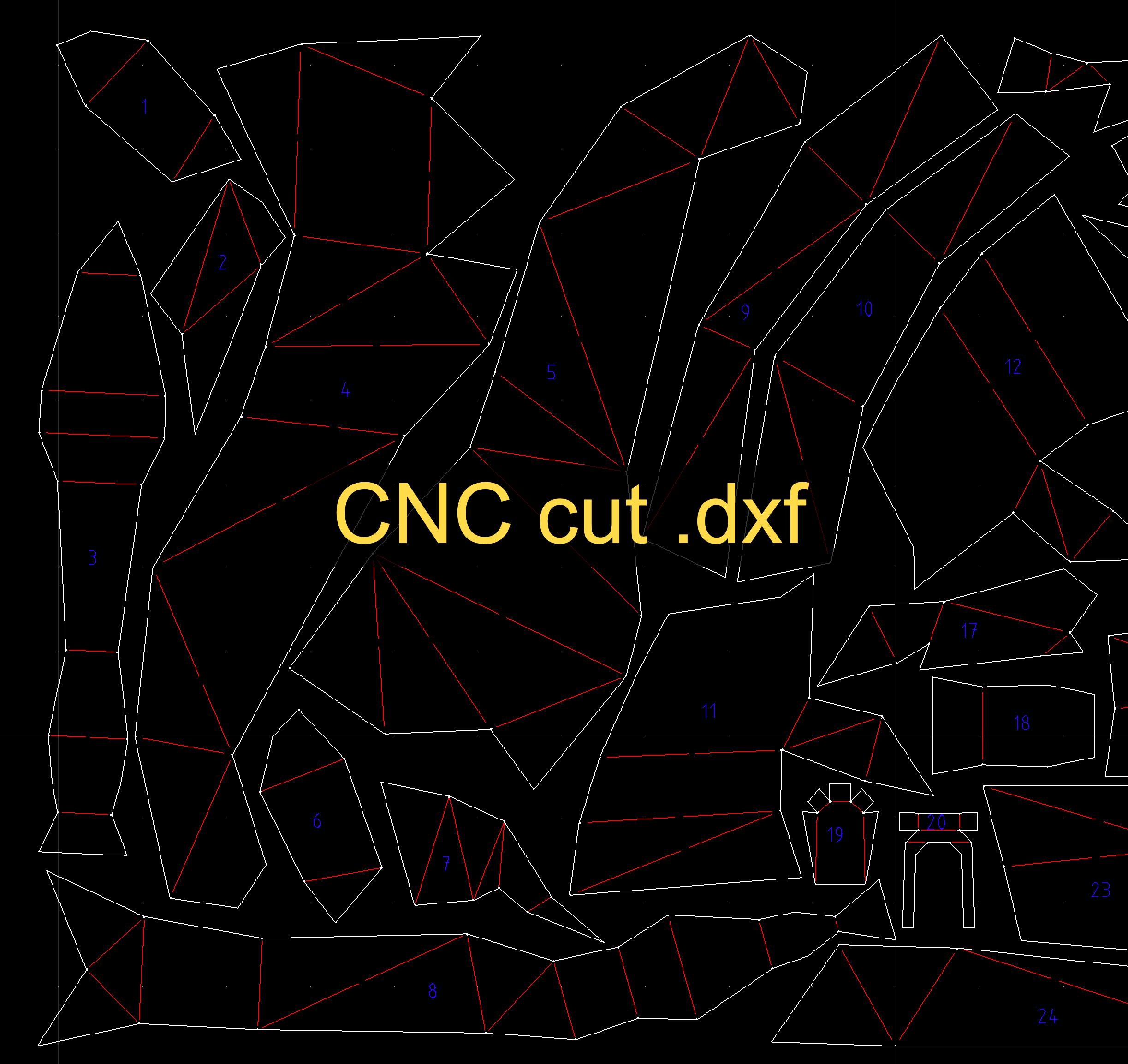 Stallion rearing 3d sculpture. DIY Welding Plan. Digital files (.pdf, .dxf CNC Cutting)