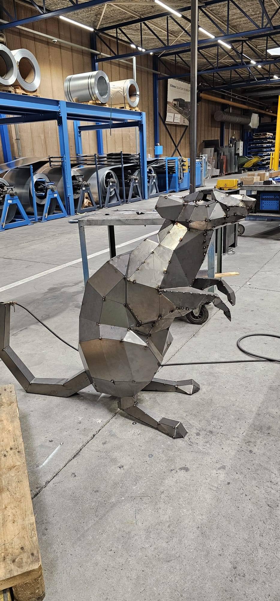 Rat standing. DIY Welding Plan. Digital files (.pdf, .dxf CNC Cutting)