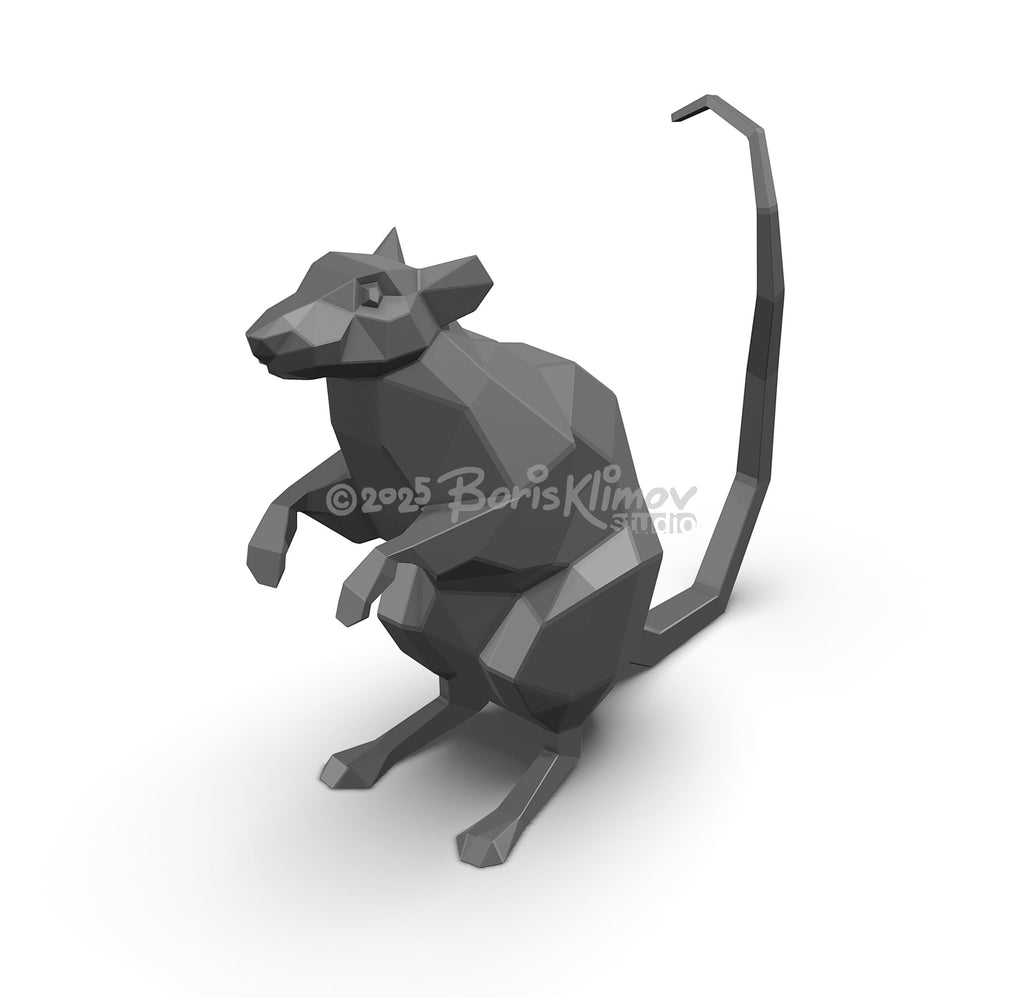 Rat standing. DIY Welding Plan. Digital files (.pdf, .dxf CNC Cutting)
