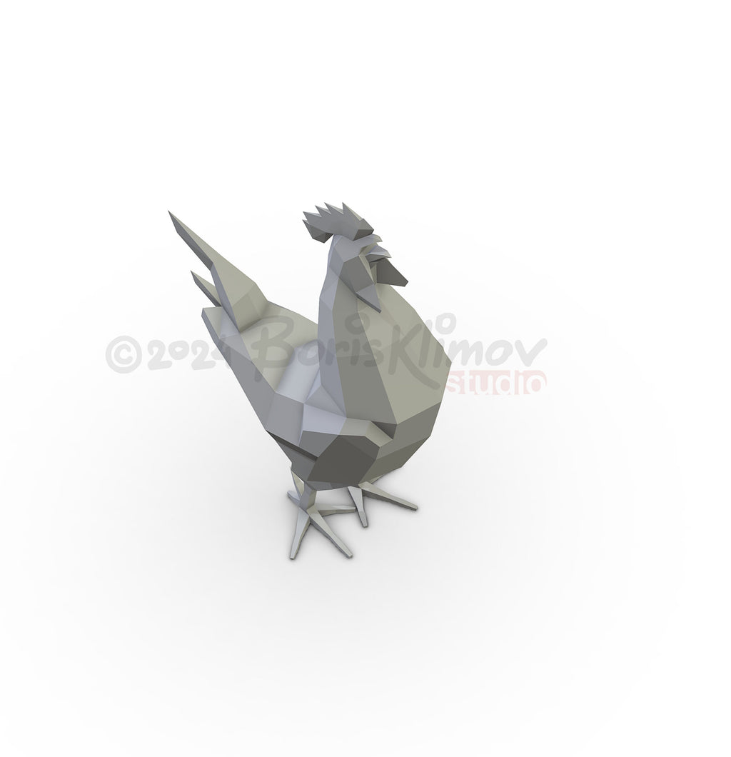 Rooster Metal Welding DIY Digital Plan (pdf, dxf)