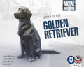 Golden Retriever! Weld it yourself with Digital plan for metal. Set of digital files include: .pdf – scheme, .dxf – CNC cutting.