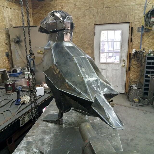 Puffin! Weld it yourself with Digital plan for metal. Set of digital files include .pdf – scheme, .dxf – CNC cutting.