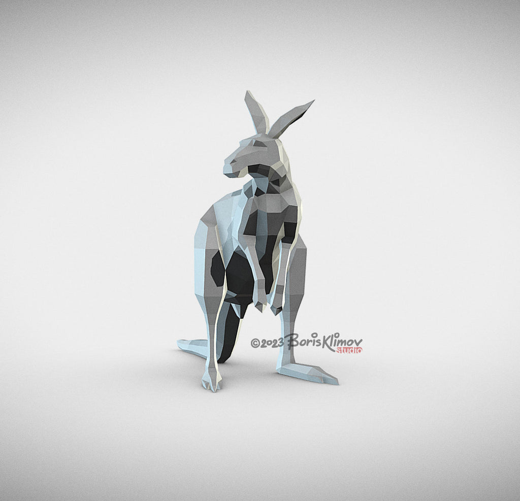 Kangaroo! Weld it yourself with Digital plan for metal. Set of digital files include: .pdf – scheme, .dxf – CNC cutting.