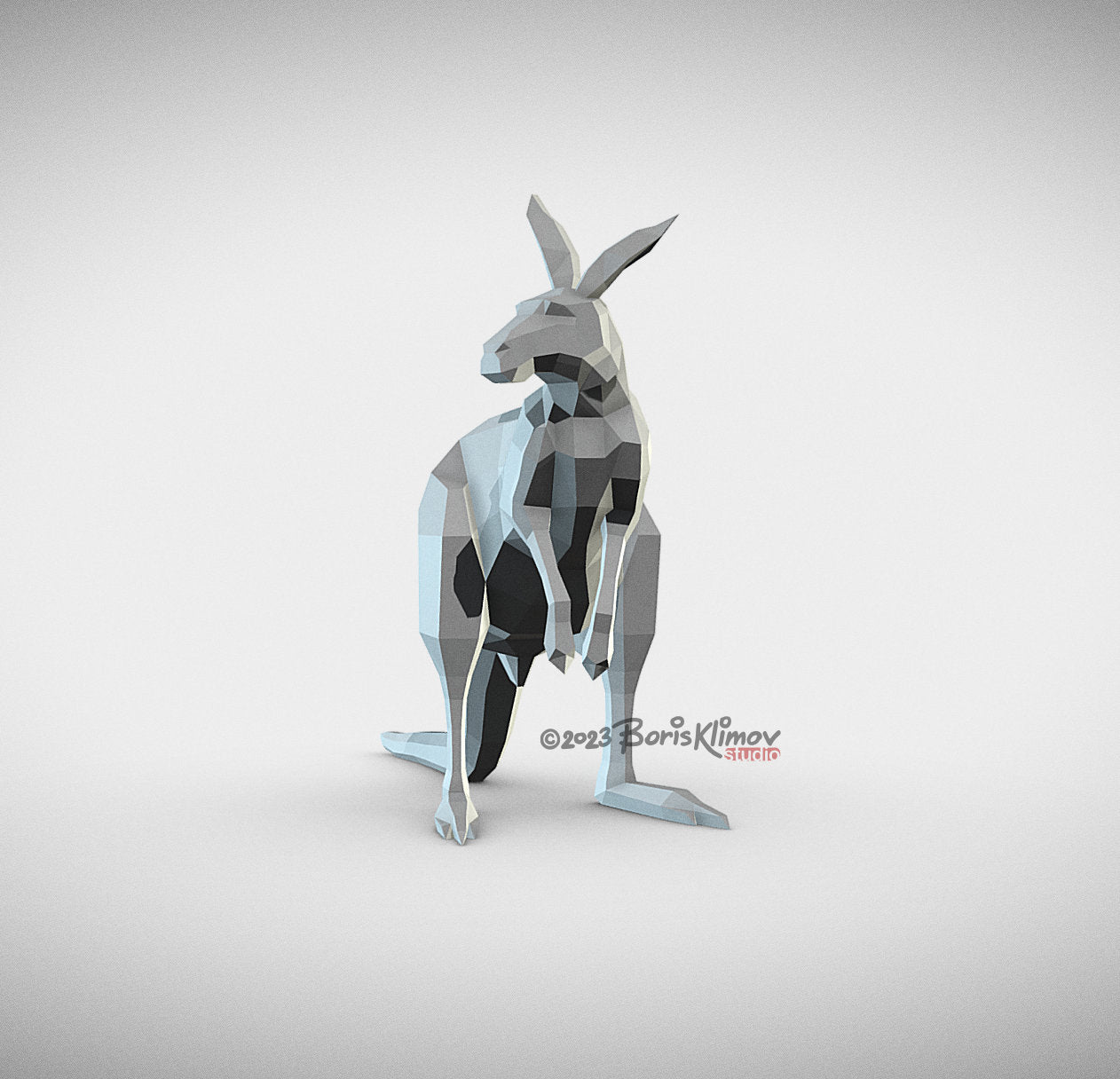 Kangaroo! Weld it yourself with Digital plan for metal. Set of digital files include: .pdf – scheme, .dxf – CNC cutting.
