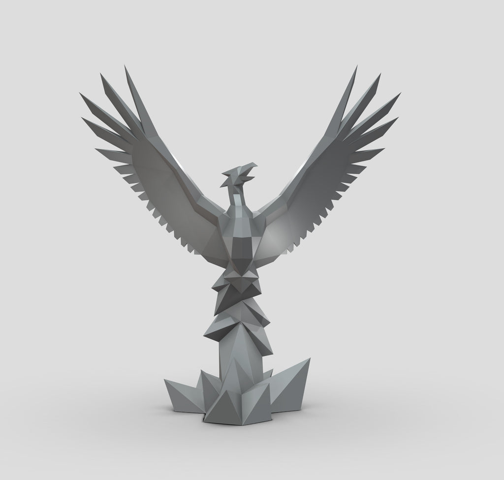 Phoenix! Weld it yourself with Digital plan for metal. Set of digital files include: .pdf – scheme, .dxf – CNC cutting.