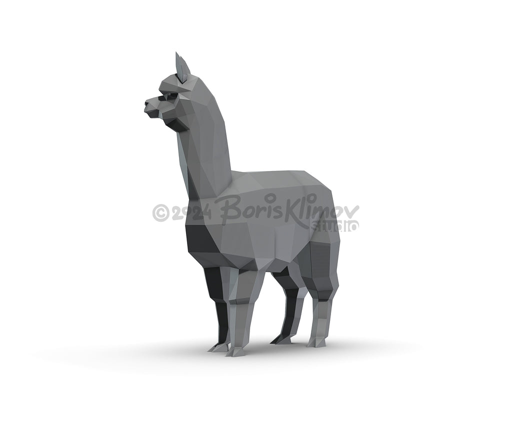 Alpaca! Weld it yourself with Digital plan for metal. Set of digital files .pdf – scheme, .dxf – CNC cutting.