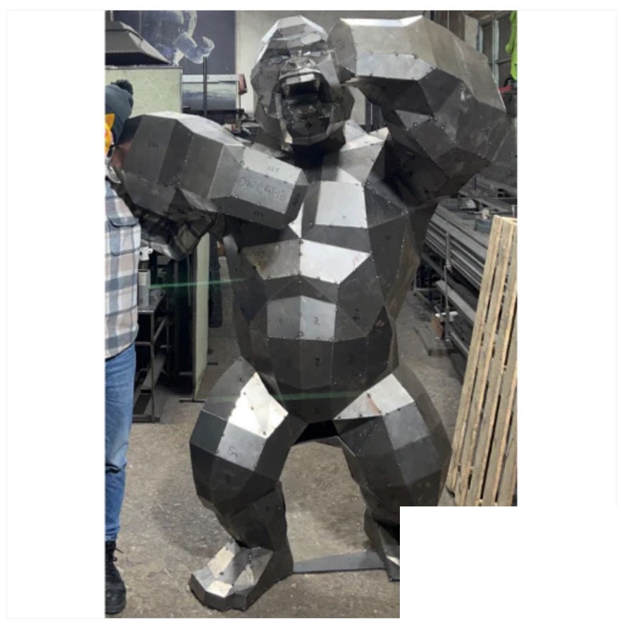 DIY Metal Gorilla Welding Plan: CNC Cutting Files (pdf, dxf)