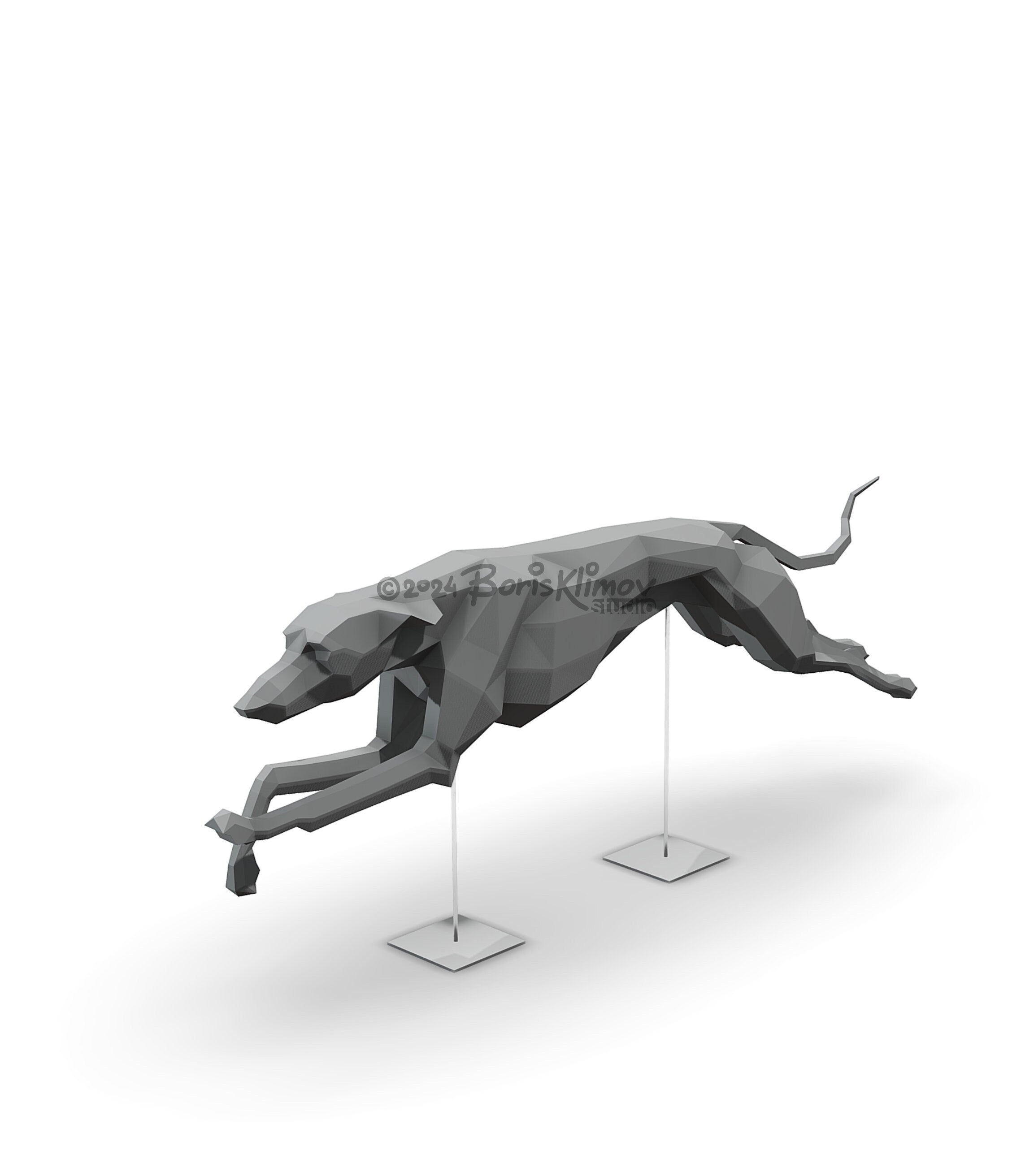 Greyhound Metal Welding DIY Digital Plan (.PDF, .DXF)