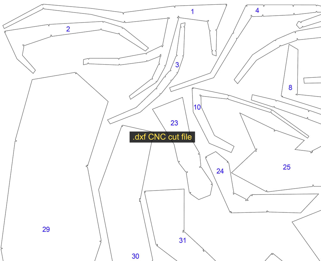 Deer! Weld it yourself with Digital plan for metal. Set of digital files include .pdf – scheme, .dxf – CNC cutting.