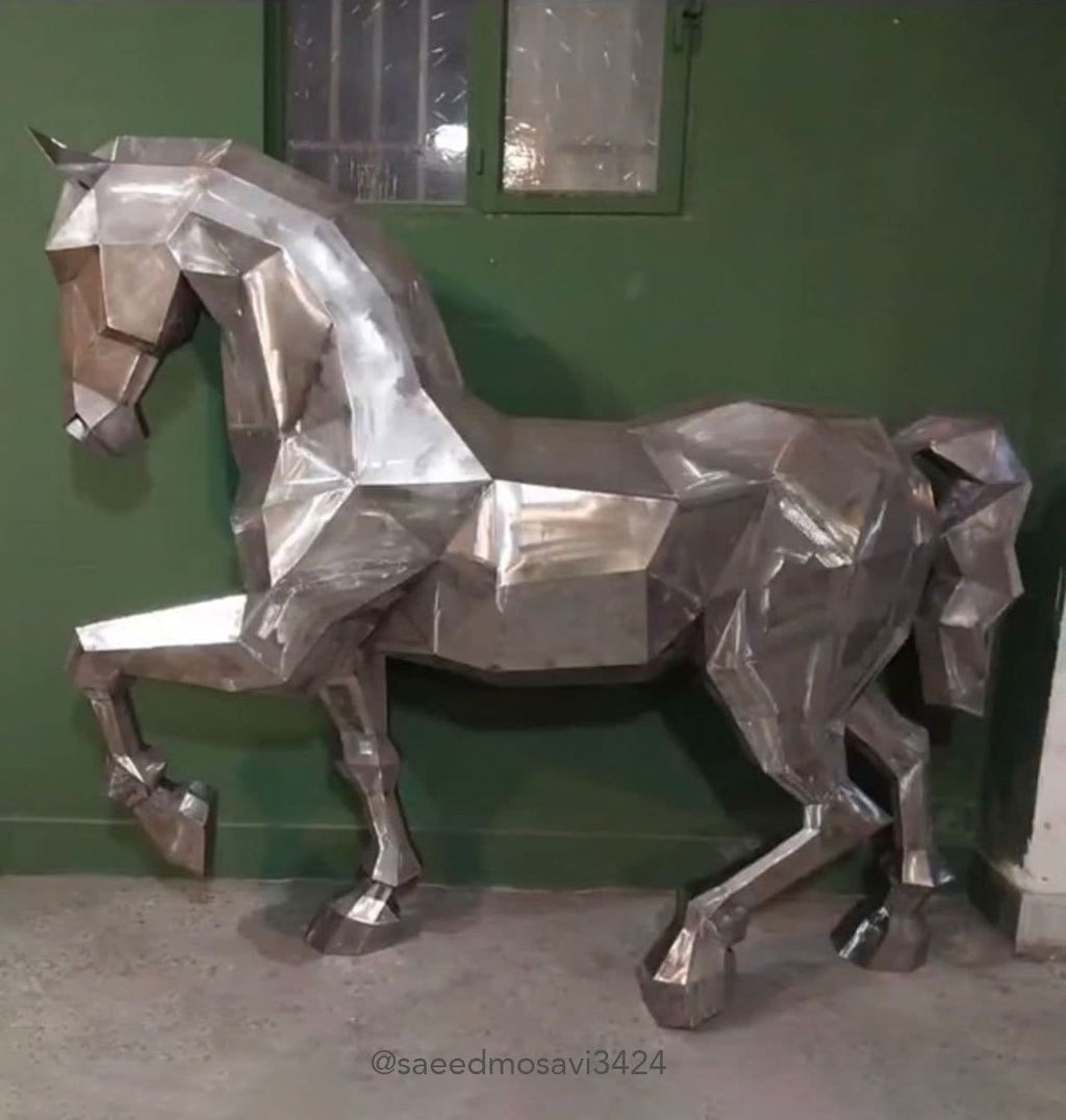 Horse! Weld it yourself with Digital plan for metal. Set of digital files include: .pdf – scheme, .dxf – CNC cutting.