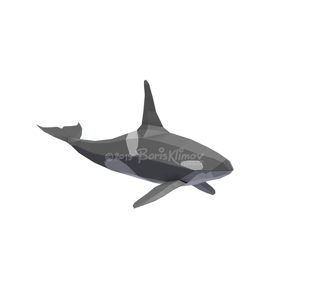 Orca metal! Weld it yourself with Digital plan for metal. Set of digital files include .pdf – scheme, .dxf – CNC cutting.