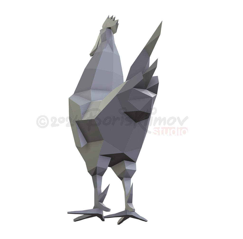 Rooster Metal Welding DIY Digital Plan (pdf, dxf)