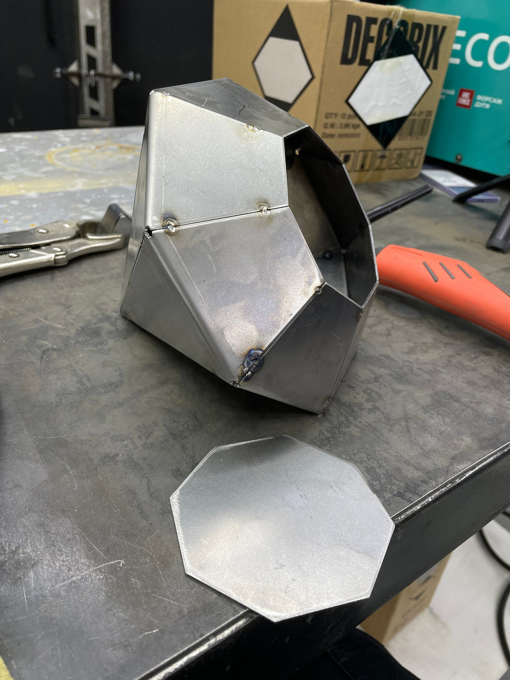 3D Diamond Welding Project: DIY Metal Sculpture (Digital Files .pdf, .dxf, CNC Ready)
