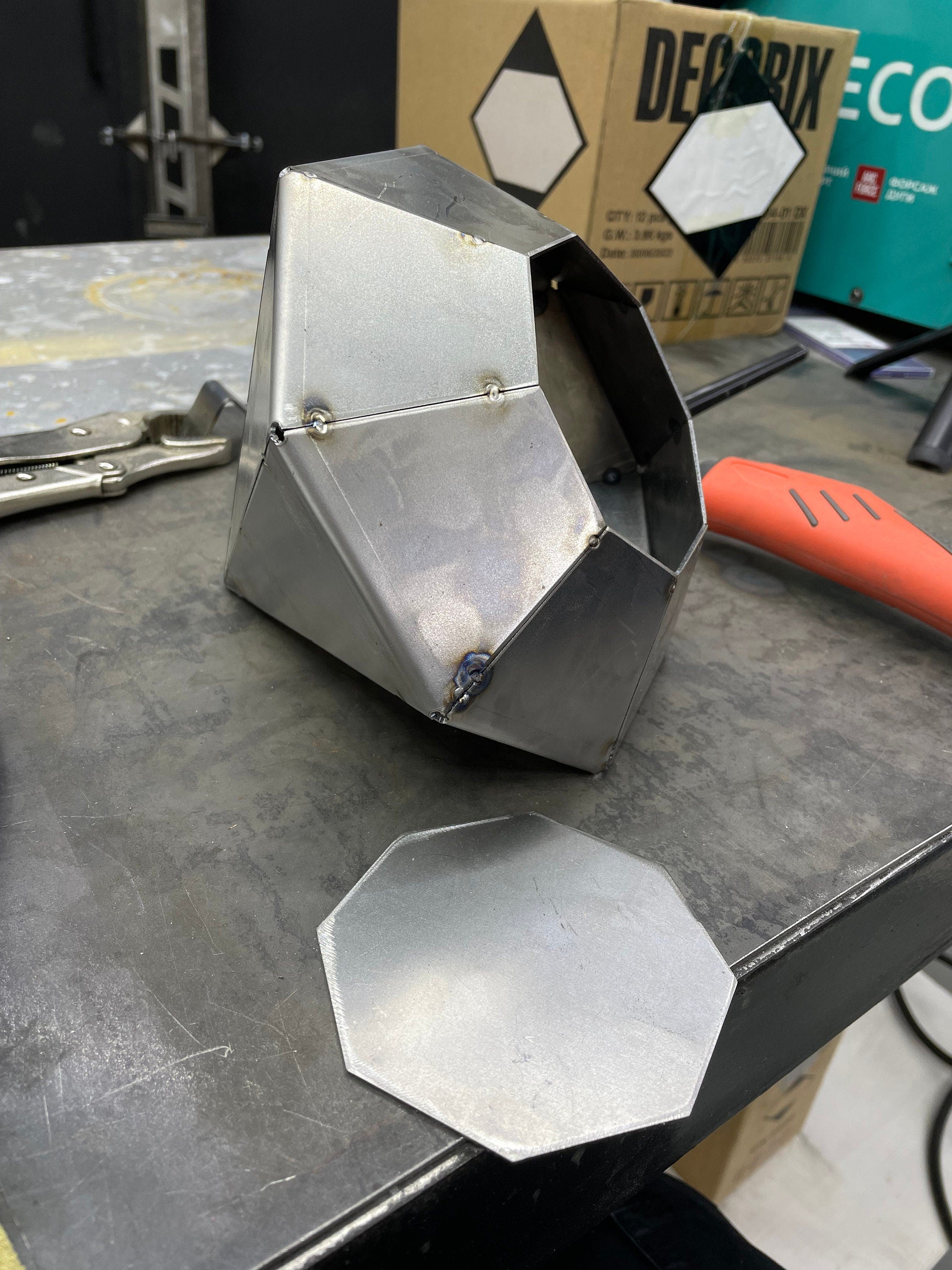 3D Diamond Welding Project: DIY Metal Sculpture (Digital Files .pdf, .dxf, CNC Ready)