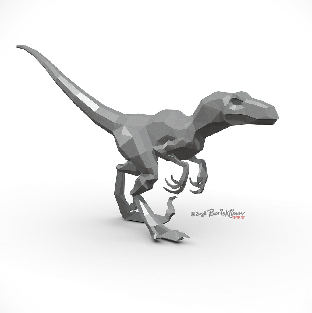 Velociraptor! Weld it yourself with Digital plan for metal. Set of digital files include: .pdf – scheme, .dxf – CNC cutting.