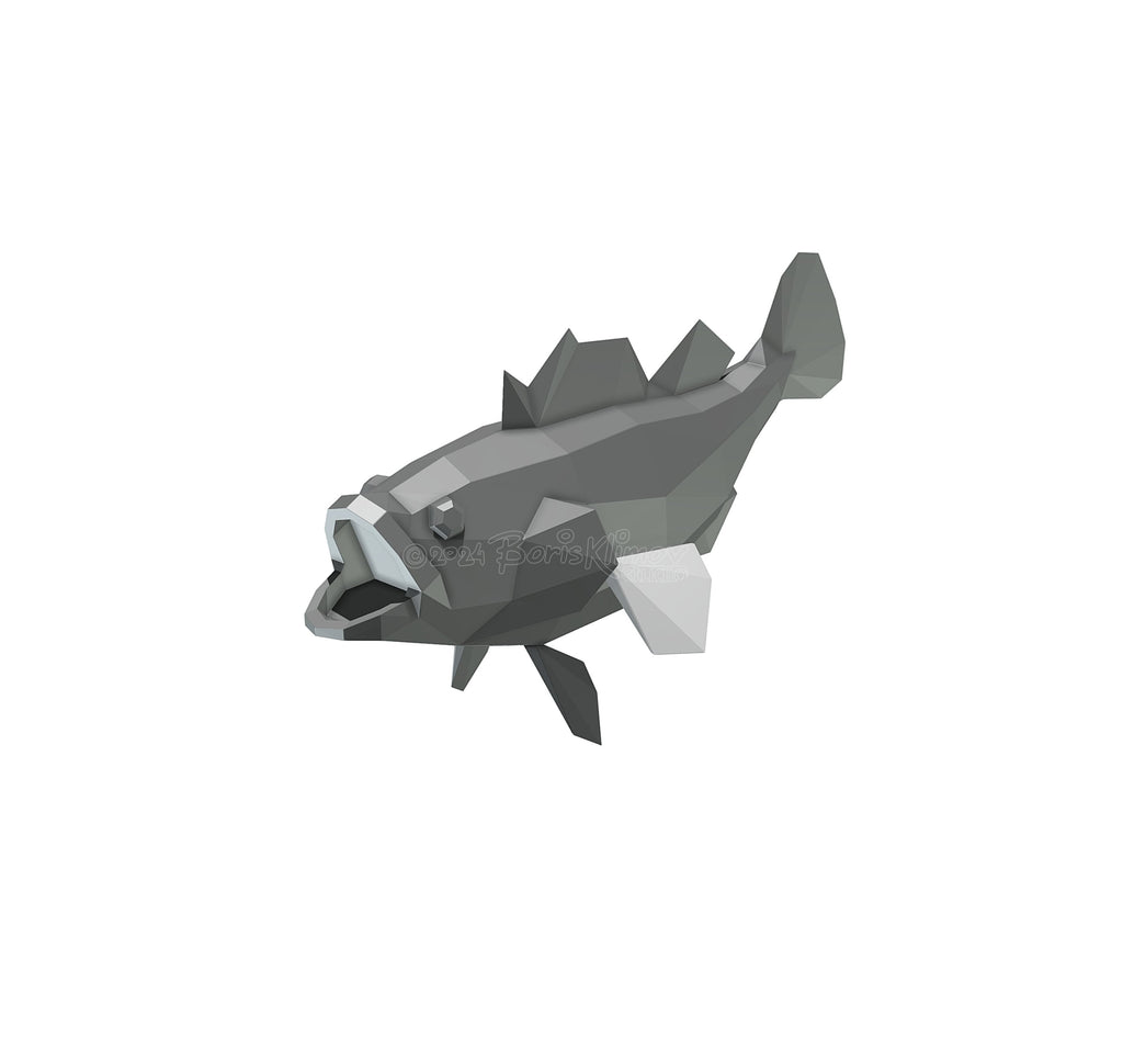Cod fish! Weld it yourself with Digital plan for metal. Set of digital files include .pdf – scheme, .dxf – CNC cutting.