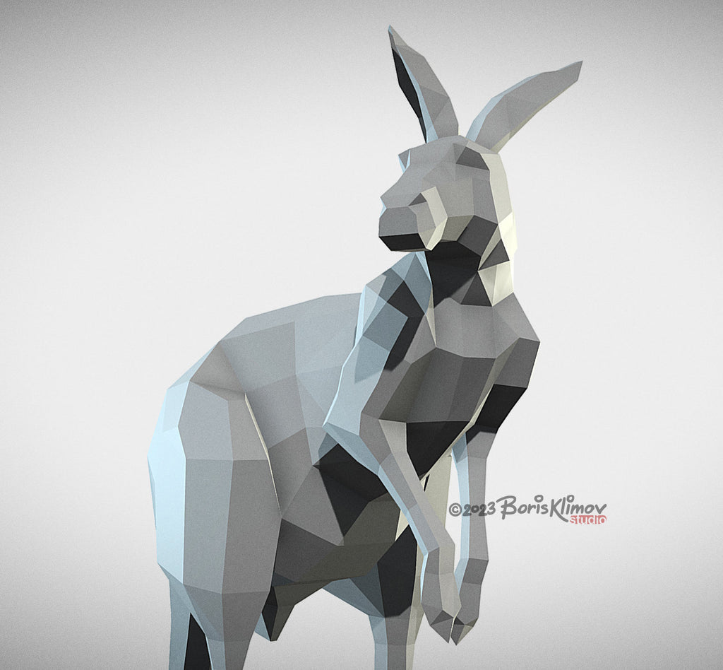 Kangaroo! Weld it yourself with Digital plan for metal. Set of digital files include: .pdf – scheme, .dxf – CNC cutting.