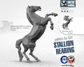 Stallion rearing 3d sculpture. DIY Welding Plan. Digital files (.pdf, .dxf CNC Cutting)