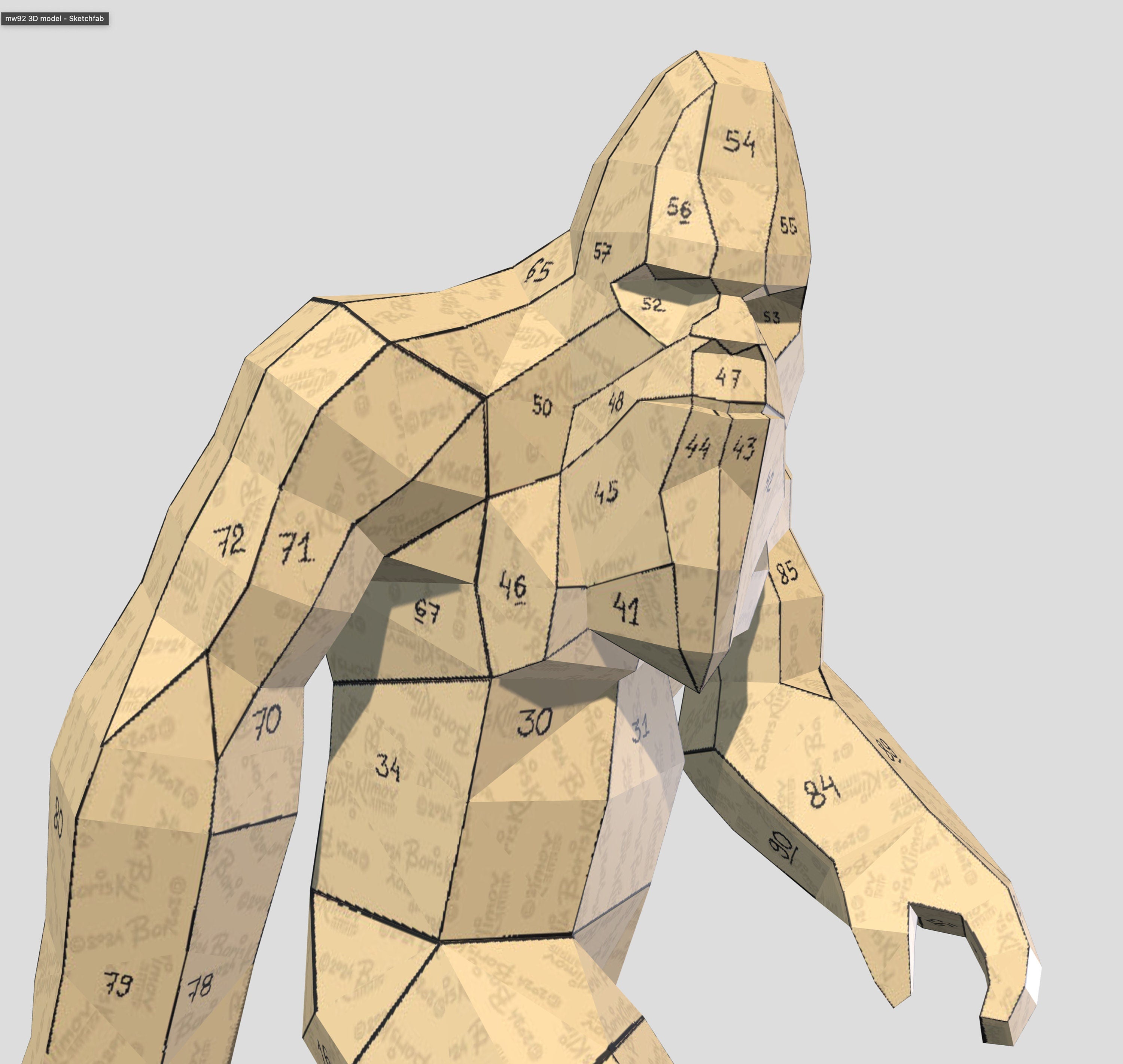 Weld a Sasquatch, Yeti, Bigfoot Welding Digital plan (pdf, dxf)