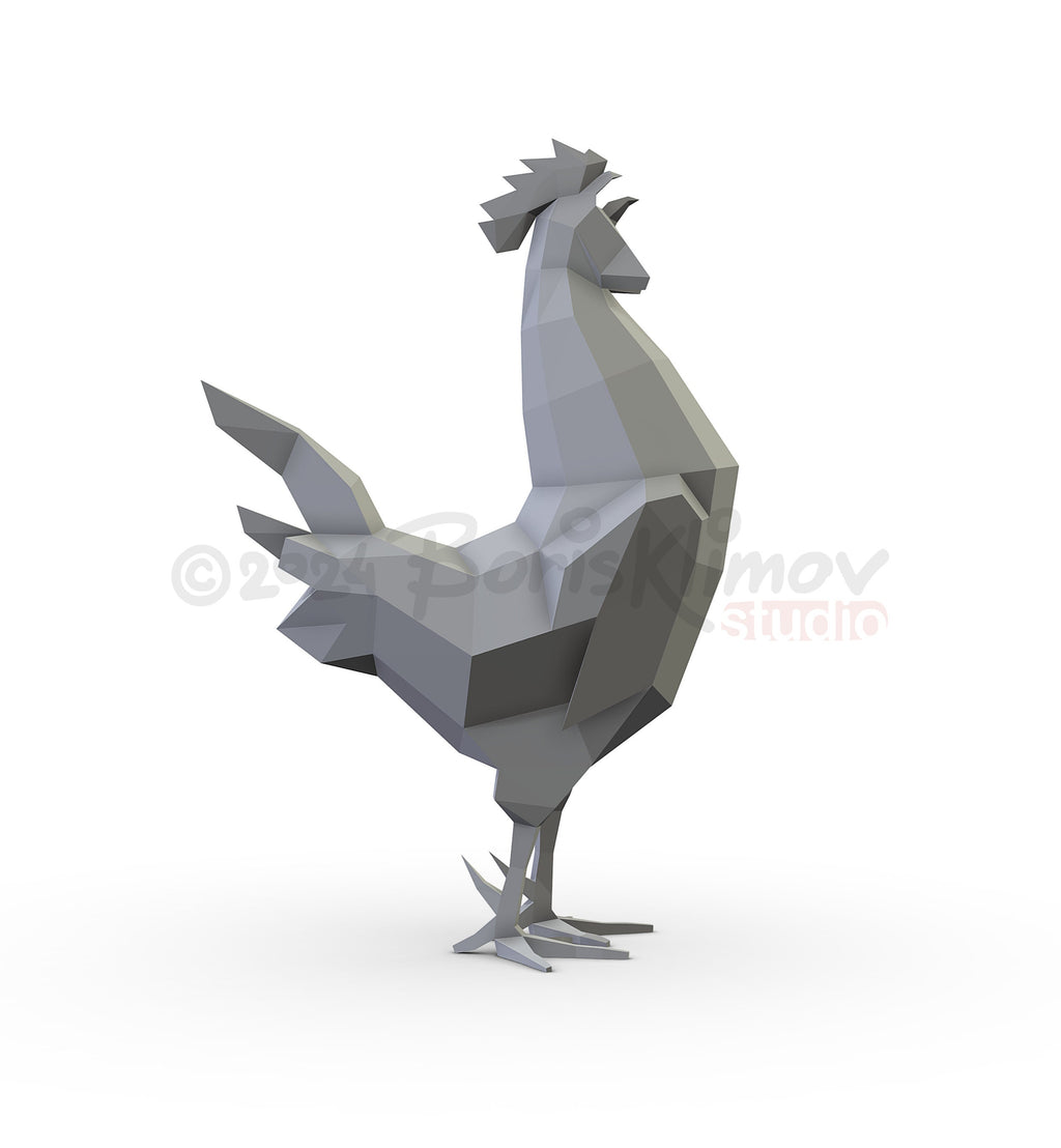 Rooster Metal Welding DIY Digital Plan (pdf, dxf)