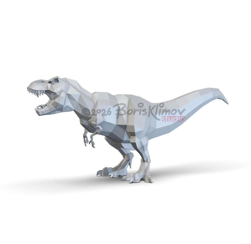 T. rex 3d sculpture. DIY Welding Plan. Digital files (.pdf, .dxf CNC Cutting)