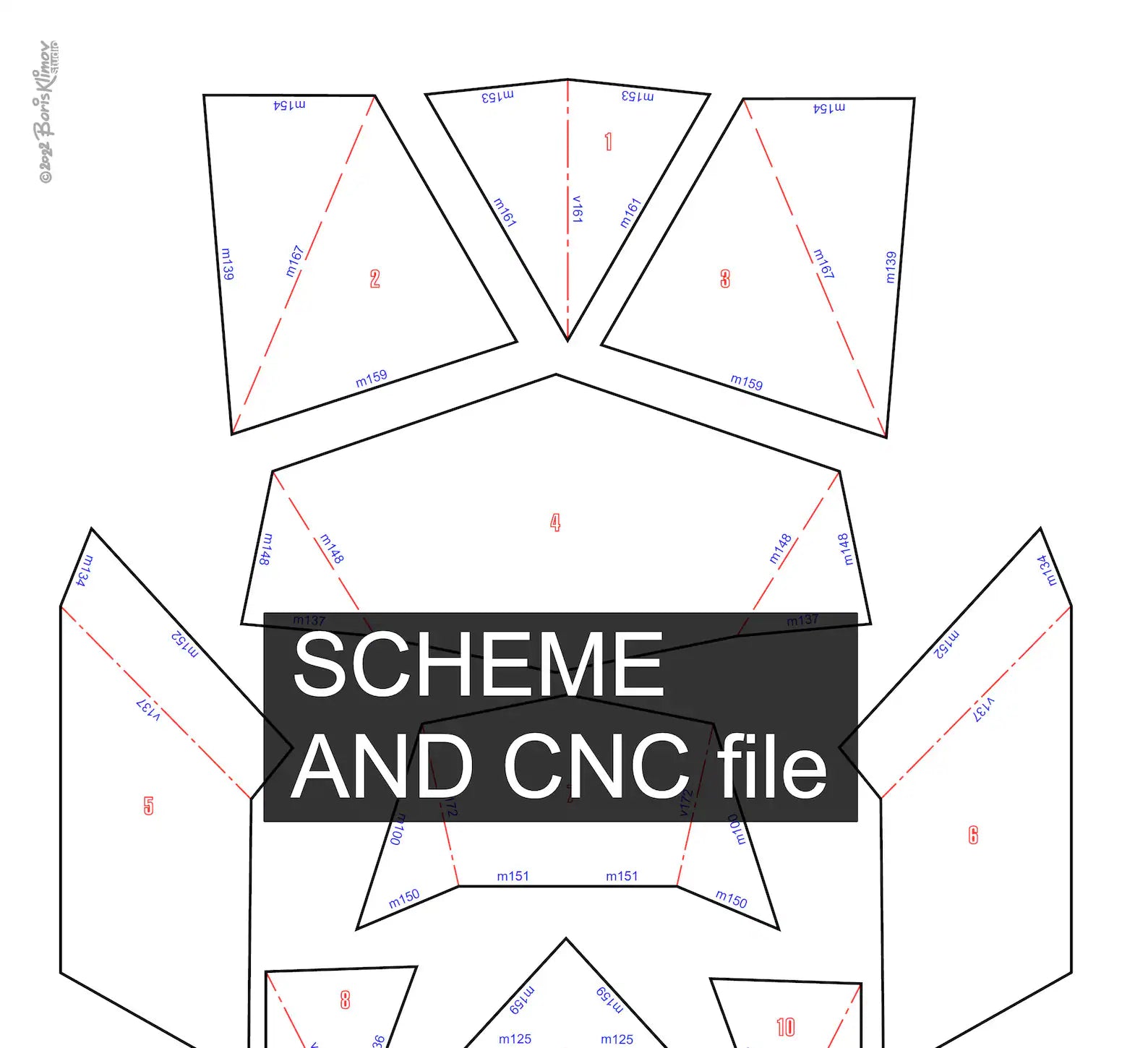 English bulldog! Weld it yourself with Digital plan for metal. Set of digital files include: .pdf – scheme, .dxf – CNC cutting.