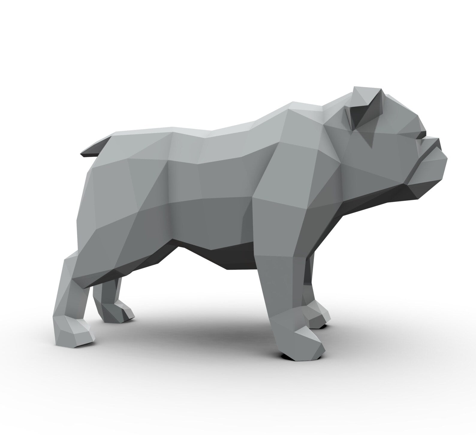 English bulldog! Weld it yourself with Digital plan for metal. Set of digital files include: .pdf – scheme, .dxf – CNC cutting.