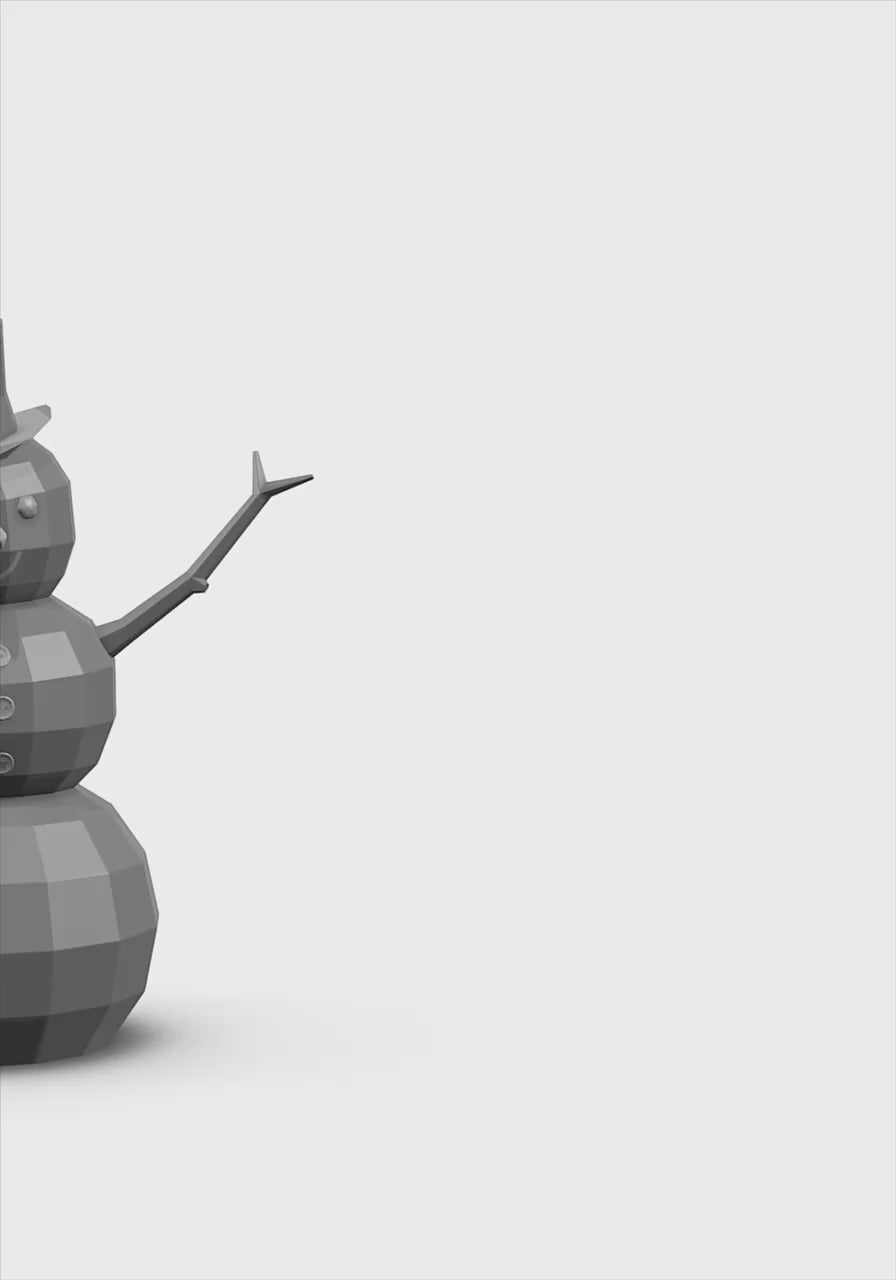 Snowman 3d sculpture. DIY Welding Plan. Digital files (.pdf, .dxf CNC Cutting)