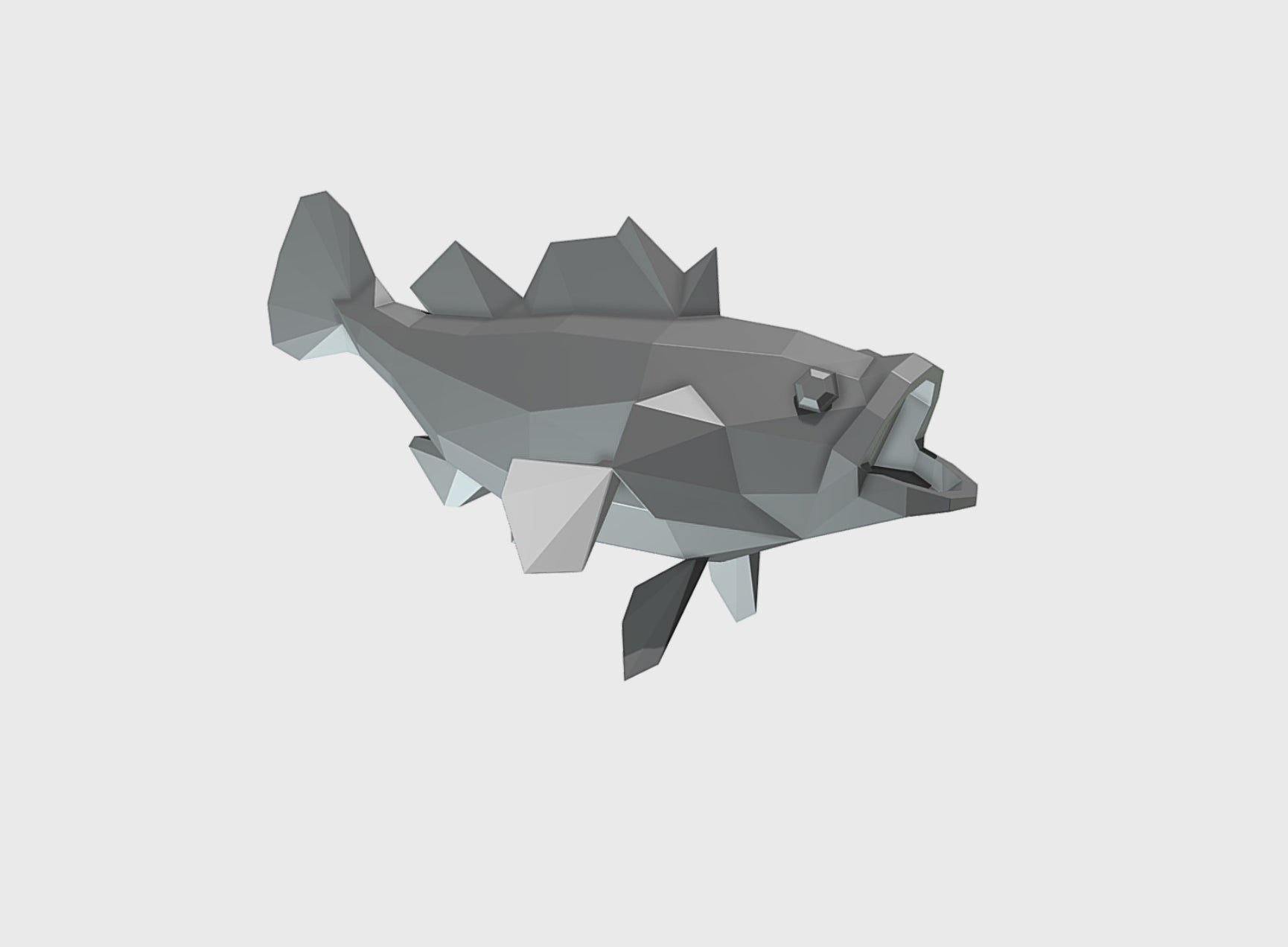 Cod fish! Weld it yourself with Digital plan for metal. Set of digital files include .pdf – scheme, .dxf – CNC cutting.