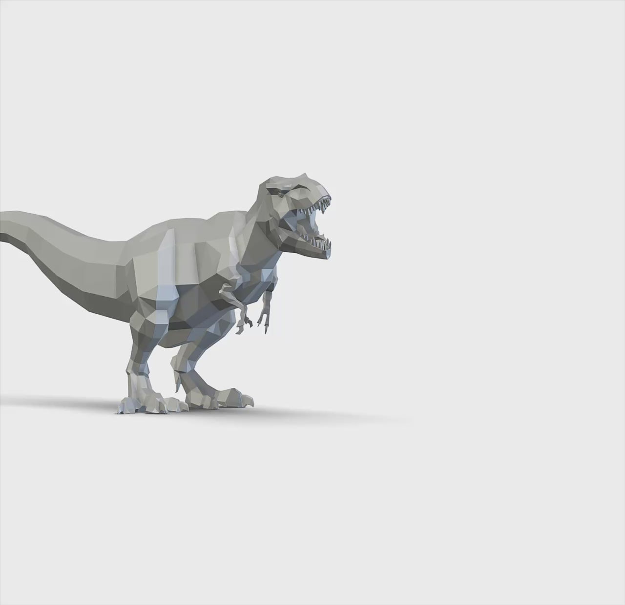 T. rex 3d sculpture. DIY Welding Plan. Digital files (.pdf, .dxf CNC Cutting)