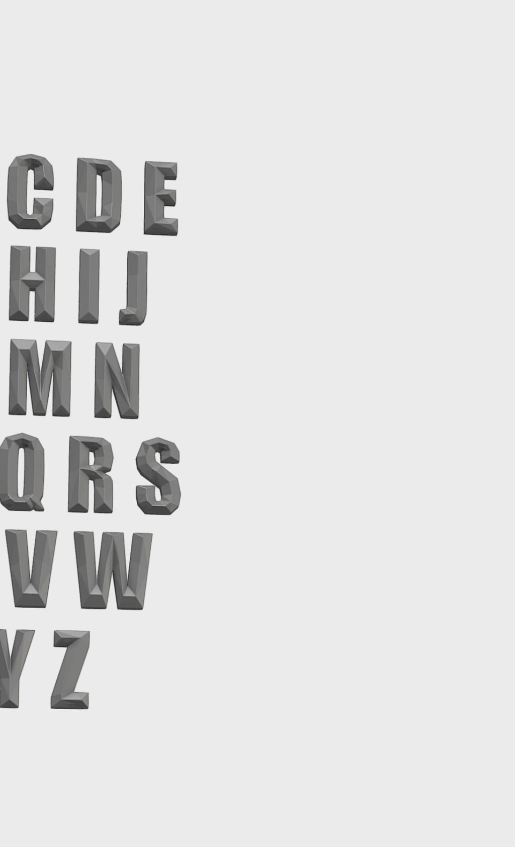 3D Metal Letters Pattern. DXF PDF Welding Template (Digital Download)