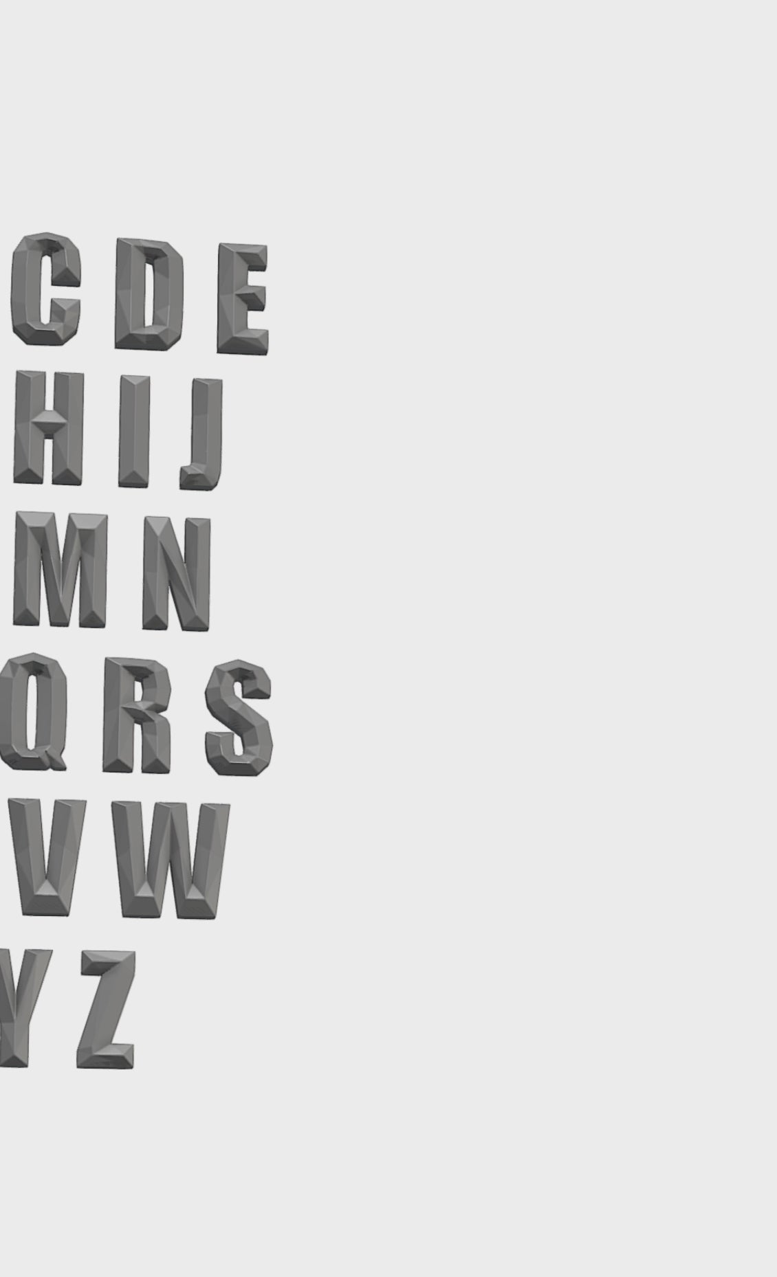 3D Metal Letters Pattern. DXF PDF Welding Template (Digital Download)